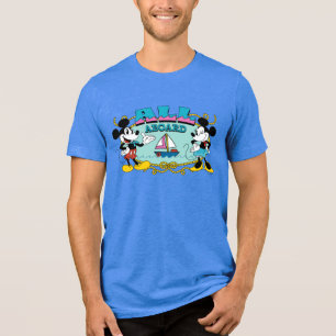 All Aboard Vintage Mickey & Minnie Sailor Graphic Tri-Blend Shirt