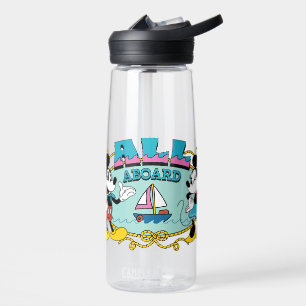 All Aboard Vintage Mickey & Minnie Sailor Graphic Water Bottle