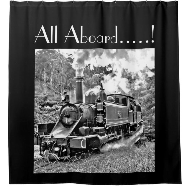 All Aboard Vintage Steam Train Photo Customizable (Front)