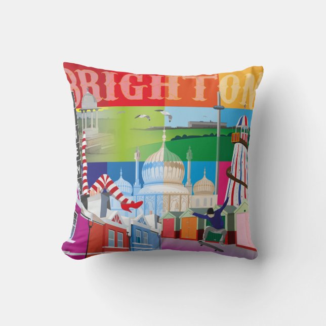All About Brighton Cushion (Front)