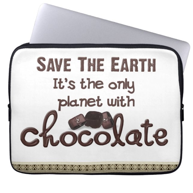 All About Chocolate Laptop Sleeve (Front)