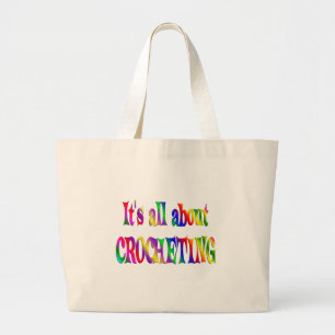 All About Crocheting Large Tote Bag