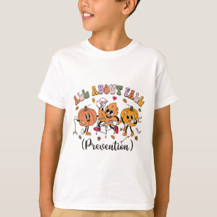 All About Fall Prevention Thanksgiving Fall Nurse  T-Shirt