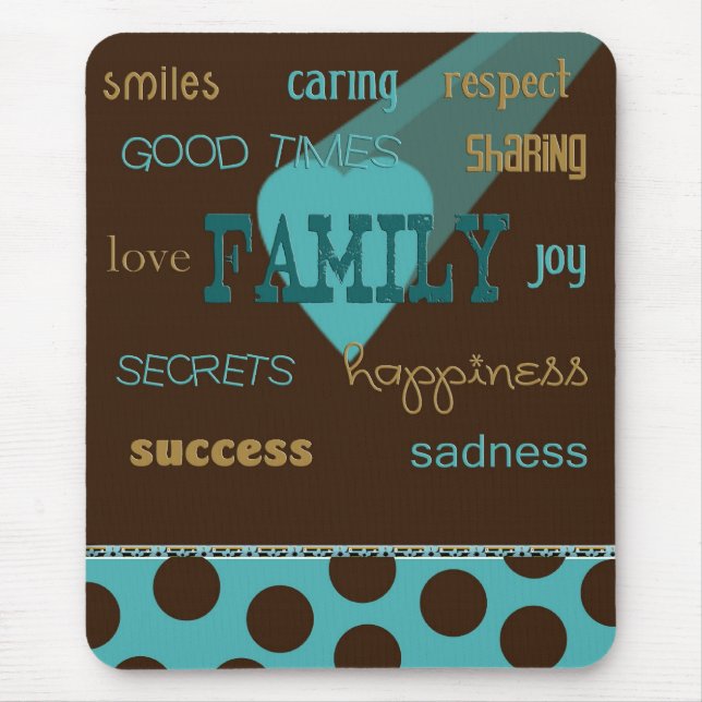 All About Family Mouse Pad (Front)