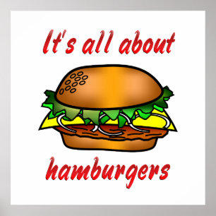 All About Hamburgers Poster