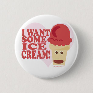All About Ice Cream! 2 Inch Round Button