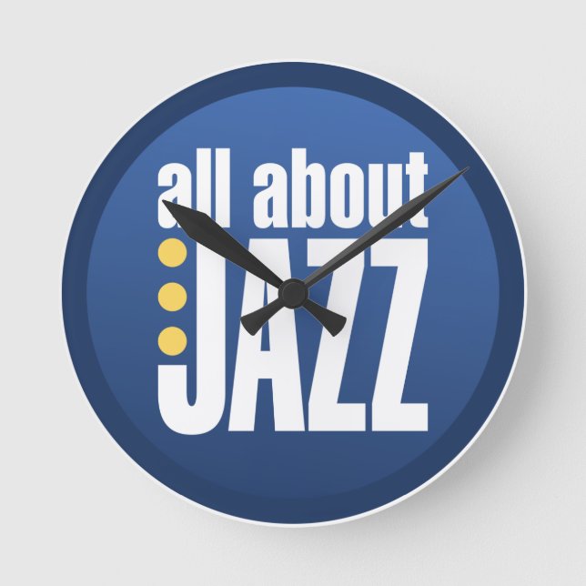 All About Jazz Wall Clock (Front)