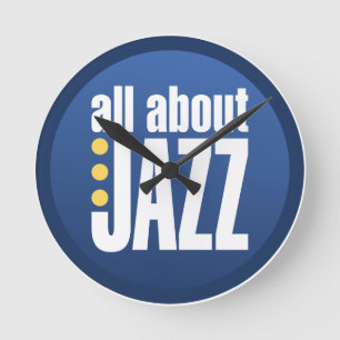 All About Jazz Wall Clock