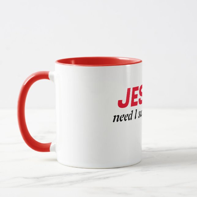 All about Jesus.  Mug (Left)