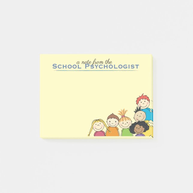 All About Kids School Psychologist Post-it Notes (Front)
