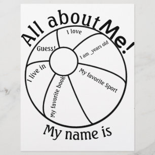 All about ME! Beach Ball  Letterhead