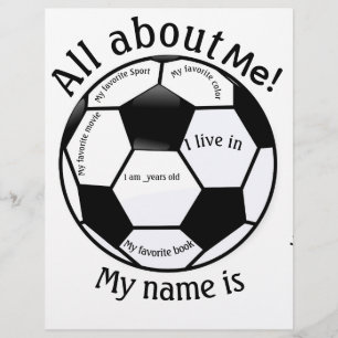 All about ME! Soccer Ball  Letterhead