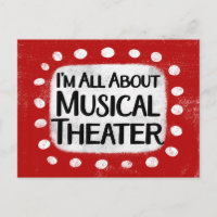 All About Musical Theatre Postcard