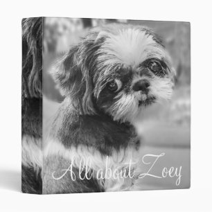 All About My Dog Ring Avery Signature 1" Binder