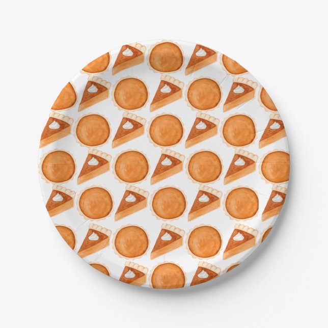 All About Pumpkin Pie Paper Plate (Front)