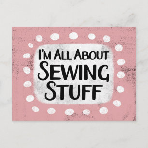 All About Sewing Stuff Postcard