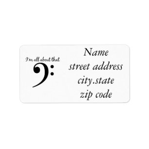 All about that bass clef label