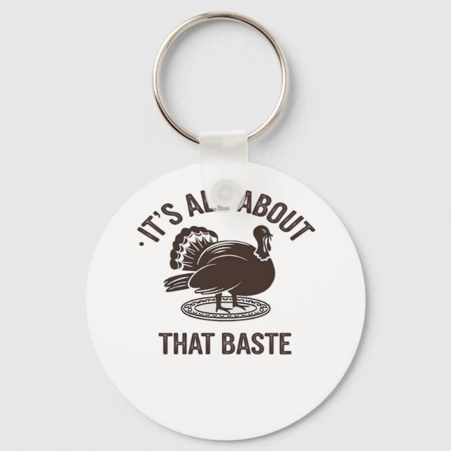 All About That Baste Christmas Trendy Keychain (Front)