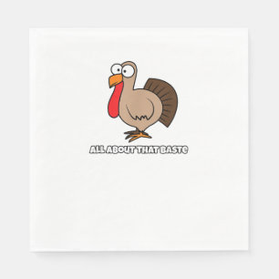 All About that Baste Funny for Thanksgiving Napkin