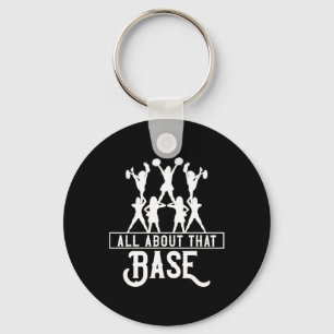 All About That Se Cheerleading Design, Cheer Gift, Keychain