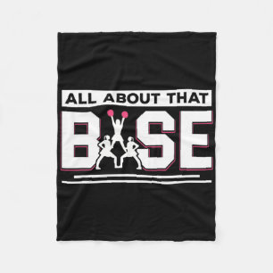 All About That Se Dancing Cheerleading Cheerleader Fleece Blanket