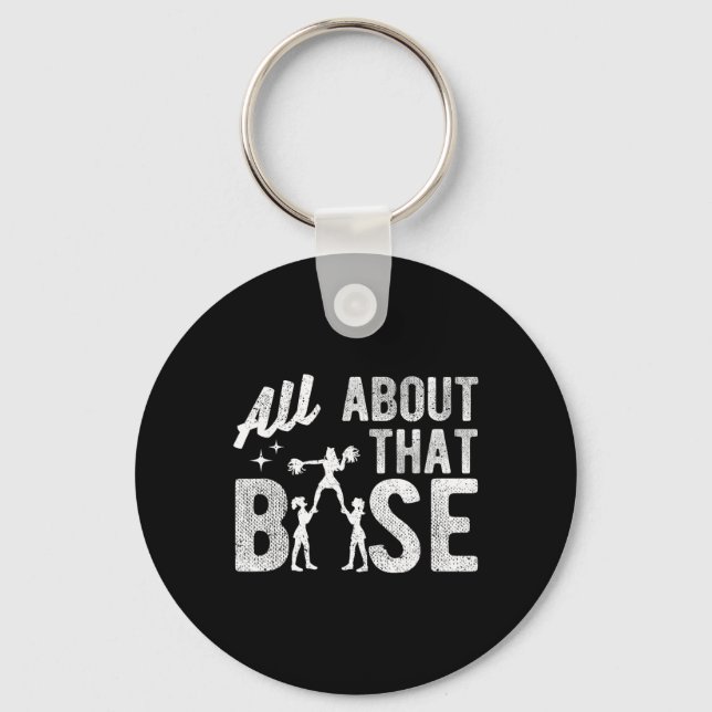 All About That Se - Funny Cheerleading Cheer  Keychain (Front)