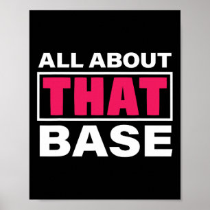 All About That Se - Funny Cheerleading Pun Gift  Poster