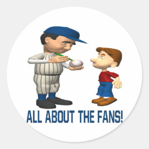 All About The Fans Classic Round Sticker
