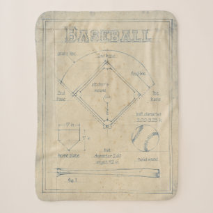 All About the Game - Baseball Sherpa Blanket