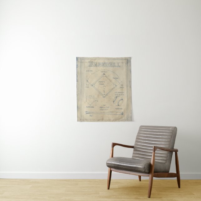 All About the Game - Baseball Tapestry (In Situ)