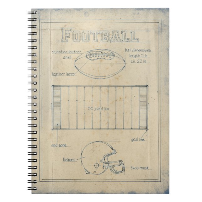All About the Game - Football Notebook (Front)