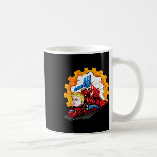 All Abroad The Trump Train 2024 Future Is Bright  Coffee Mug