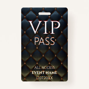 All Access Pass cool vip event id badge