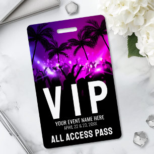 All Access Pass Event VIP Badge
