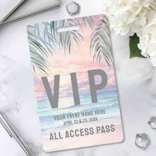 All Access Pass Event VIP Badge
