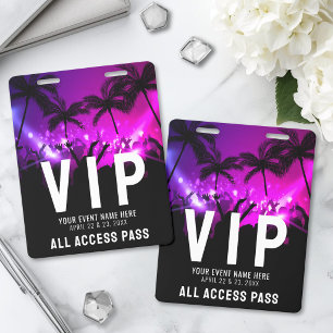 All Access Pass Event VIP Badge