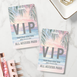 All Access Pass Event VIP Badge