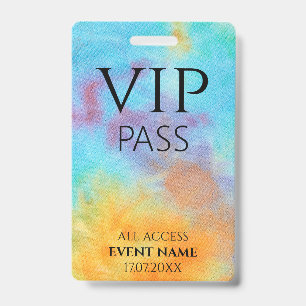 All Access Pass logo vip event id badge