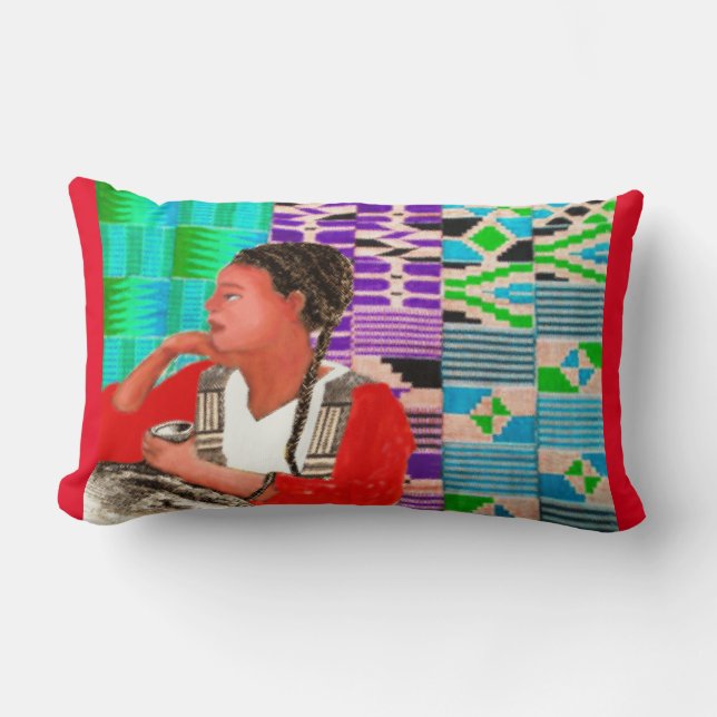 "All Africa " Throw Pillow (Front)
