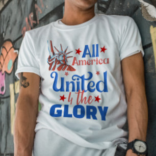All america united 4the glory freedom Stars T-Shirt