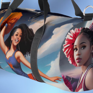 All America Watercolor Cheerleader Duffel Bag