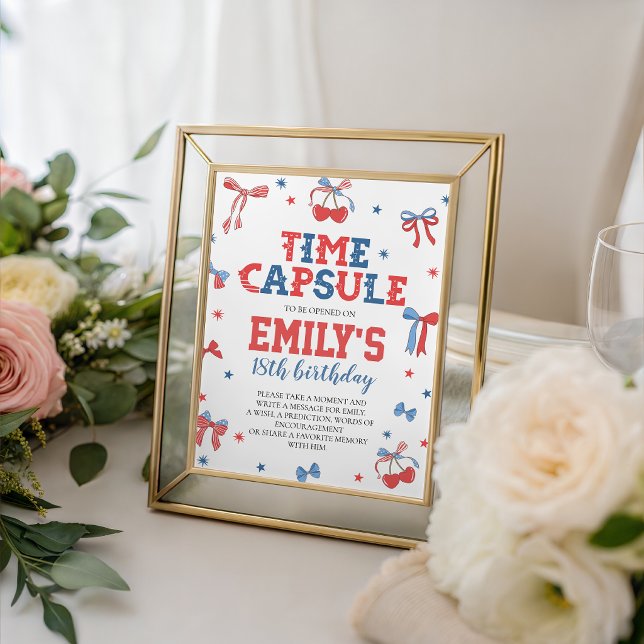All American Baby Time Capsule Table Sign (Creator Uploaded)