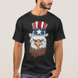 All American Bald Eagle Uncle Sam T-Shirt
