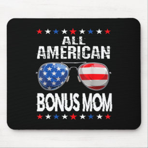 All American Bonus Mom 4th Of July Sungles Family Mouse Pad