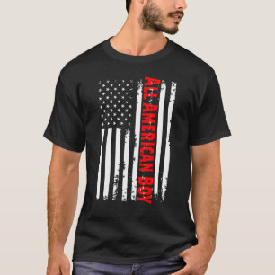 All American Boy 4th Of July Vintage American Usa T-Shirt