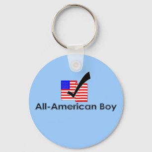 All-American Boy Keychain