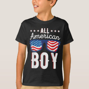 All American Boy Kids Fourth Of July Family Americ T-Shirt