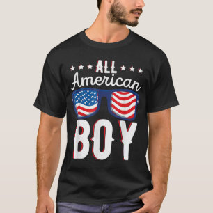 All American Boy Kids Fourth Of July Family Americ T-Shirt