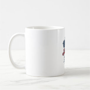 All American Boy Patriotic Sunglasses Shirt Design Coffee Mug