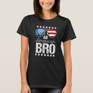 All American Bro 4th of July Men Boy Sunglasses Pa T-Shirt